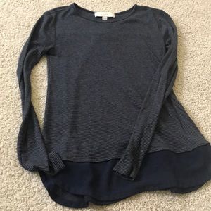 Women’s mixed media shirt